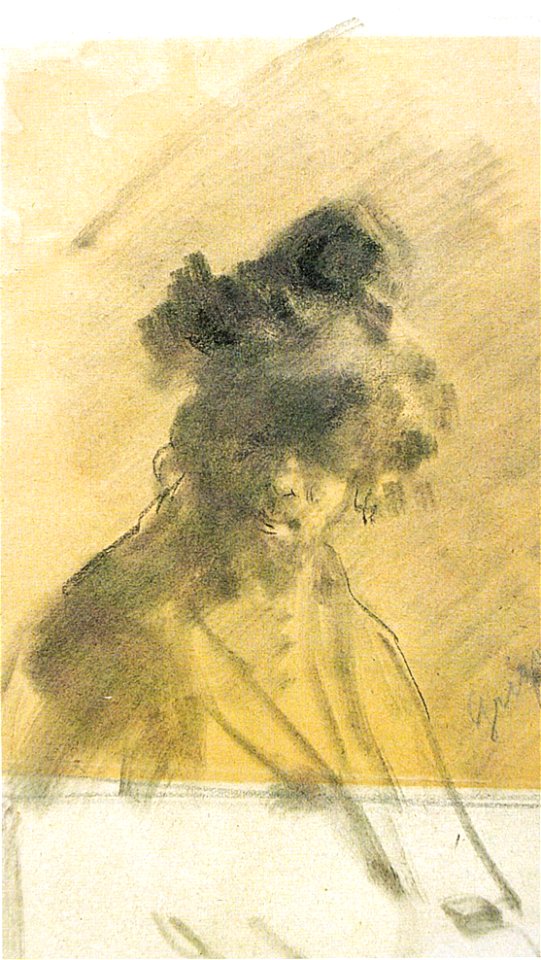 Nicolae Grigorescu - Schita pentru - Evreu cu gasca