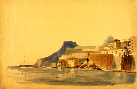 Miner Kilbourne Kellogg - Castle at Corfu, Greece - 1991.56.149 - Smithsonian American Art Museum