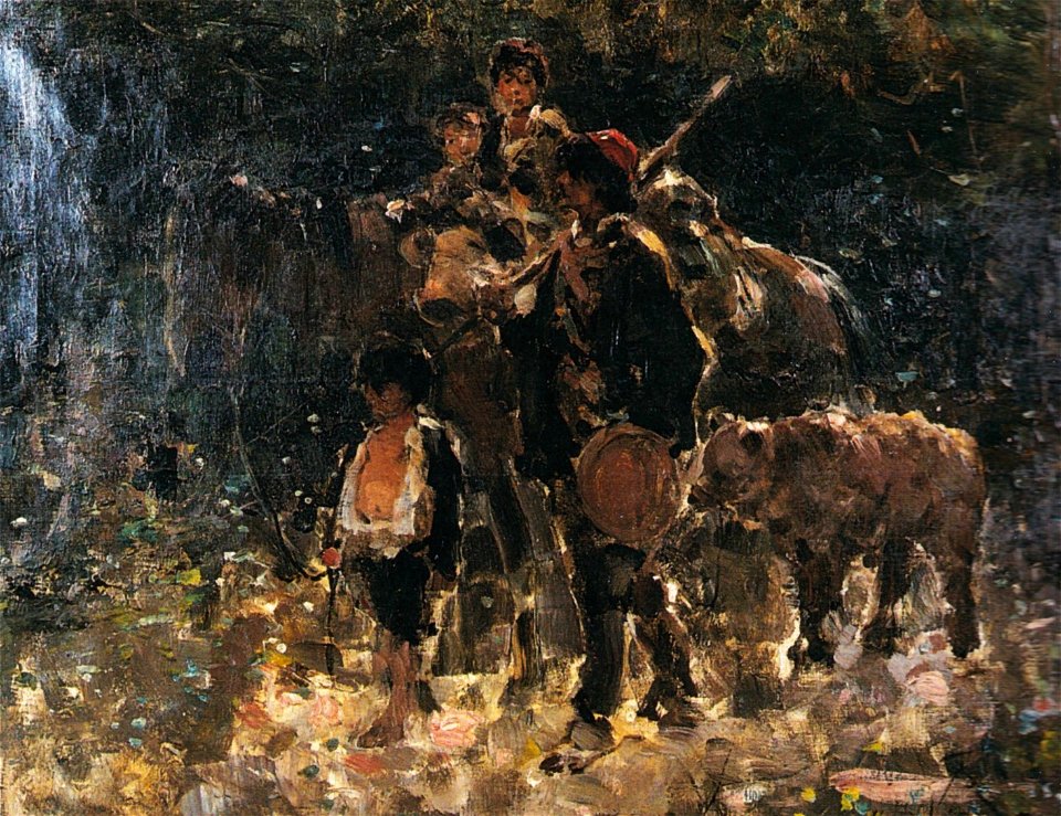 Nicolae Grigorescu - Tigani cu ursul