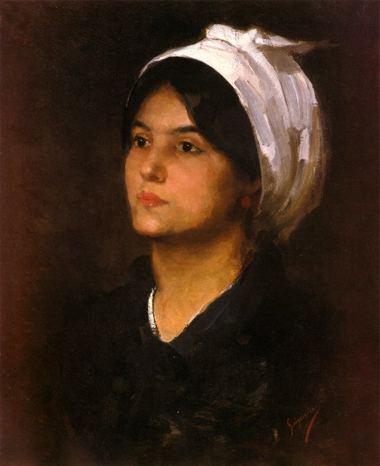Nicolae Grigorescu - Portret de fata