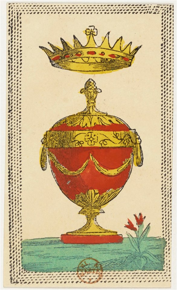 Minchiate card deck - Florence - 1860-1890 - Cups - 01