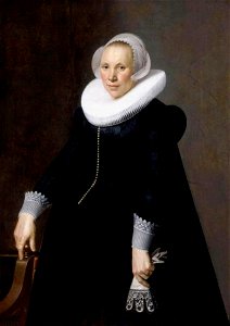 Nicolaes Eliasz. Pickenoy - Portret van een onbekende vrouw - 214 - Museum of Fine Arts, Budapest