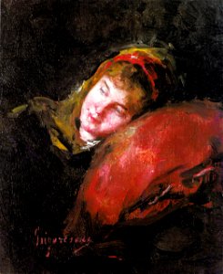 Nicolae Grigorescu - Fata pe ganduri