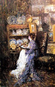 Nicolae Grigorescu - Interior de atelier