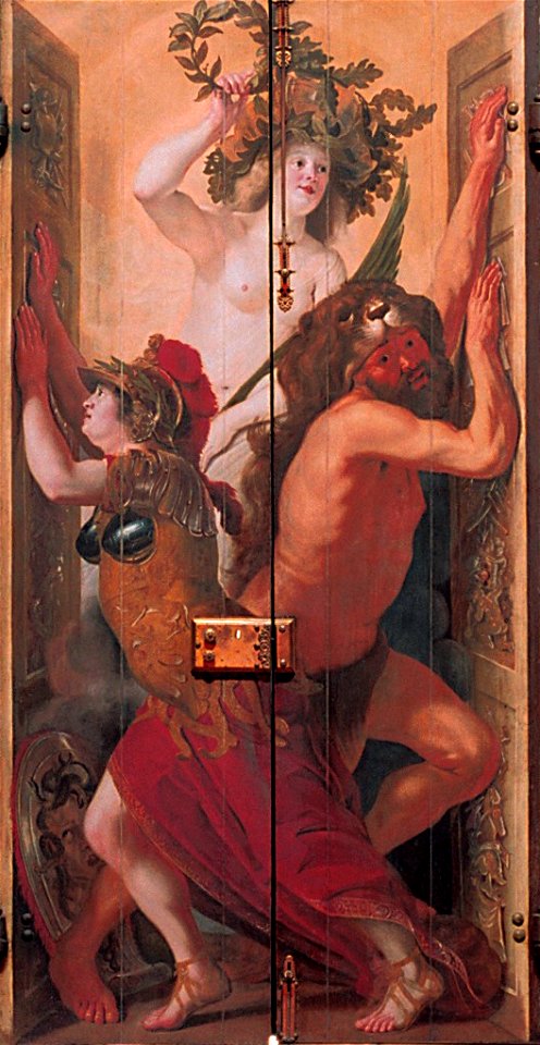Minerva and Hercules opening the doors for Victory, by Christiaen Gillisz van Couwenbergh
