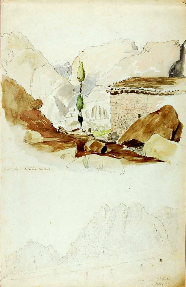 Miner Kilbourne Kellogg - Convent of Elijah, Mt. Sinai - 1991.56.37 - Smithsonian American Art Museum