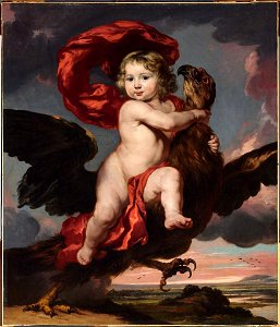 Nicolaes Maes - George de Vicq as Ganymede - 1681 - Fogg Art Museum