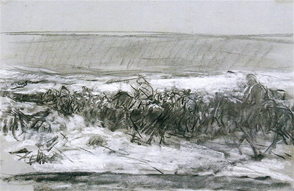 Nicolae Grigorescu - Studiu pentru - Convoi de prizonieri