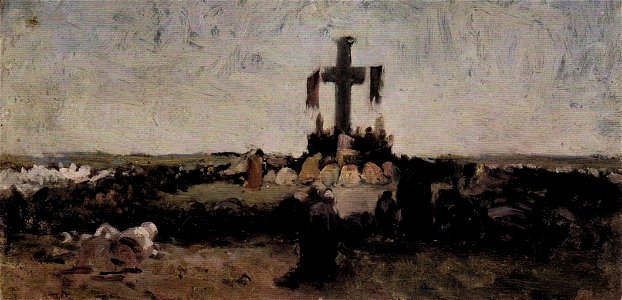 Nicolae Grigorescu - Pomenirea eroilor pe campiile Bulgariei - 1877