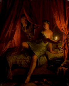 Nicolaas Verkolje - Gyges in the Bedroom of King Candaules' Wife - O 1084 - Slovak National Gallery