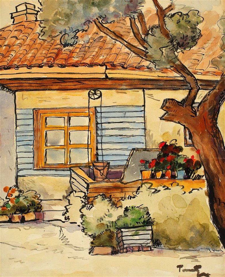 Nicolae Tonitza - Curtea lui Tefik din Mangalia