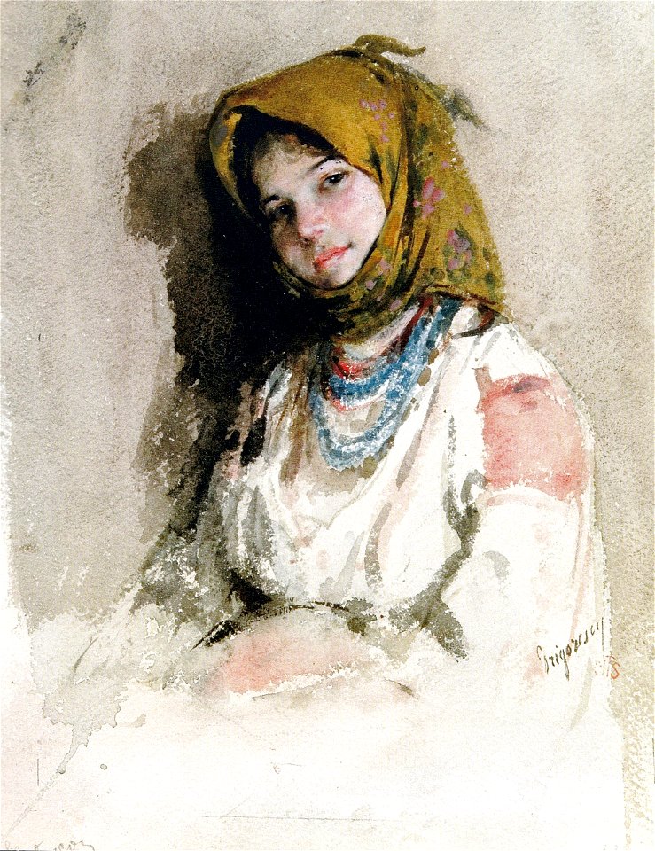 Nicolae Grigorescu - Portret de tarancuta (1)