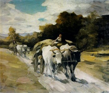 Nicolae Grigorescu - Care cu boi (1)