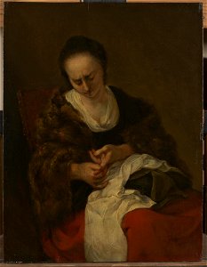 Nicolaes Berchem - Seamstress