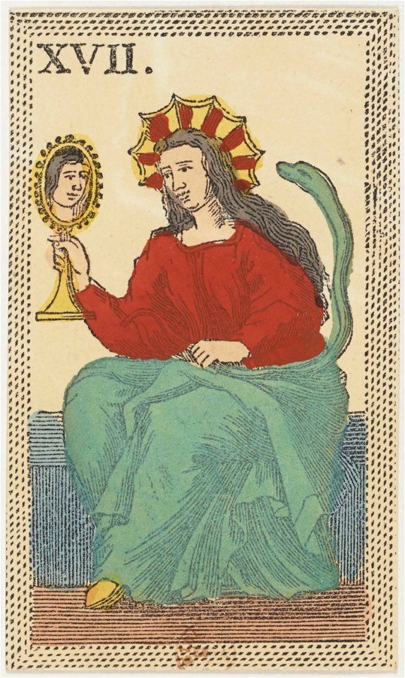 Minchiate card deck - Florence - 1860-1890 - Trumps - 17 - La Prudenza