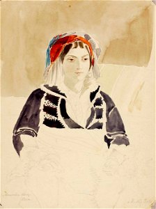 Miner Kilbourne Kellogg - Armenian Lady, Pera - 1991.56.46 - Smithsonian American Art Museum