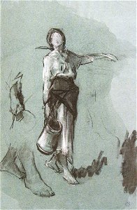 Nicolae Grigorescu - Studiu pentru - Fata cu donita