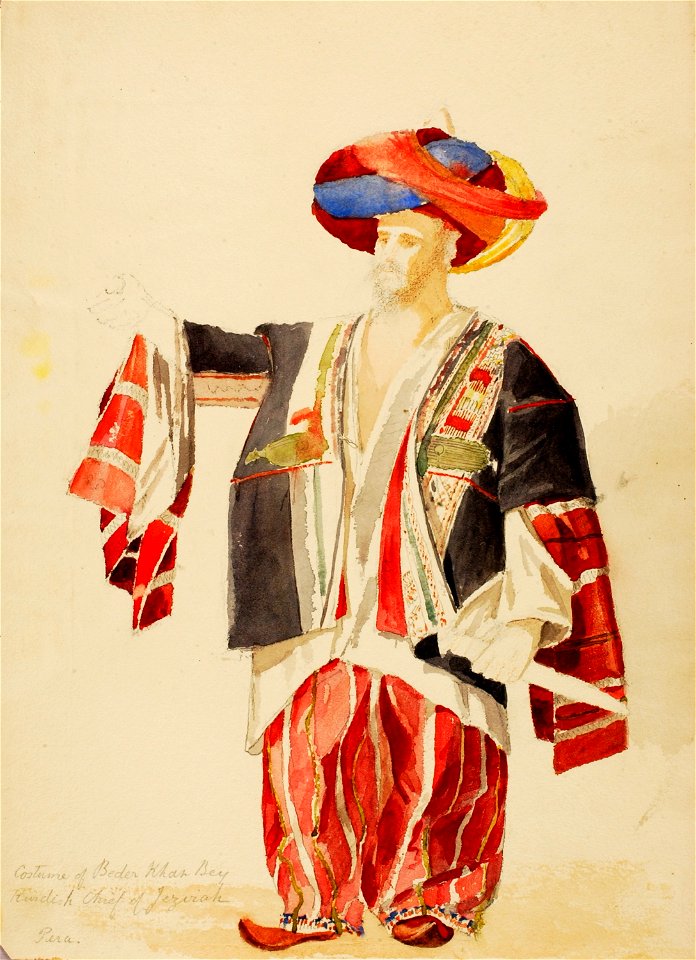 Miner Kilbourne Kellogg - Costume of Beder Khan Bey - 1991.56.173 - Smithsonian American Art Museum