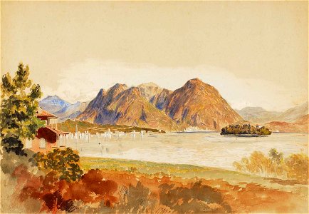 Miner Kilbourne Kellogg - Lago Maggiore, Italy - 1991.56.200 - Smithsonian American Art Museum. Free illustration for personal and commercial use.