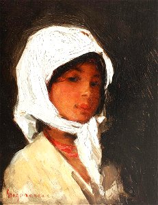 Nicolae Grigorescu - Tarancuta cu broboada alba