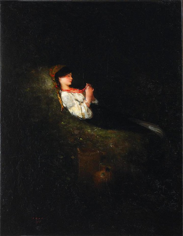 Nicolae Grigorescu - Tarancuta odihnindu-se