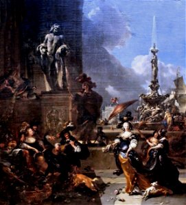 Nicolaes Berchem - Harbor concert