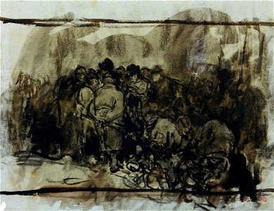 Nicolae Grigorescu - Grup de evrei din Bacau