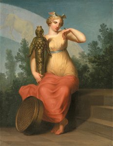 Nicolai Abildgaard - Philosophy. Allegorical figure. - KMS7591 - Statens Museum for Kunst