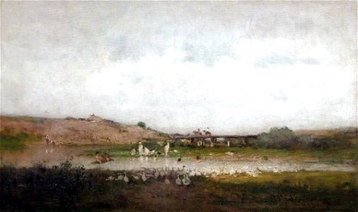 Nicolae Grigorescu - La scaldat