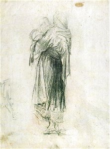 Nicolae Grigorescu - Taranca cu copil