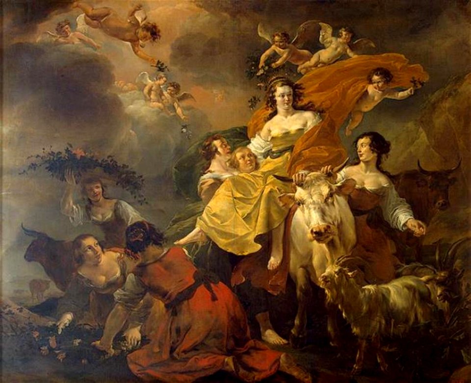 Nicolaes Berchem - De roof van Europa - ГЭ-1102 - Hermitage Museum