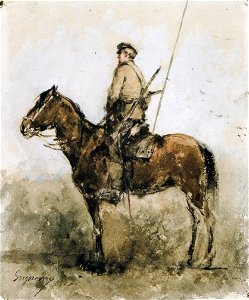 Nicolae Grigorescu - Cherchez calare