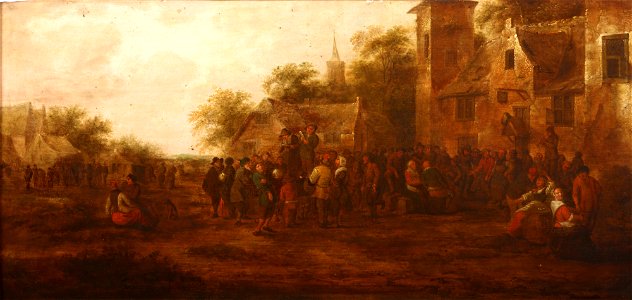Nicolaes Molenaer - Meeting in Front of the Tavern - MNK XII-A-464 - National Museum Kraków
