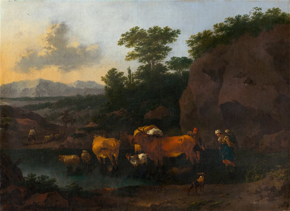 Nicolaes Claes Berchem st. - Ford - O 1088 - Slovak National Gallery