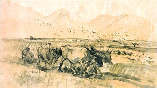 Nicolae Grigorescu - La arat