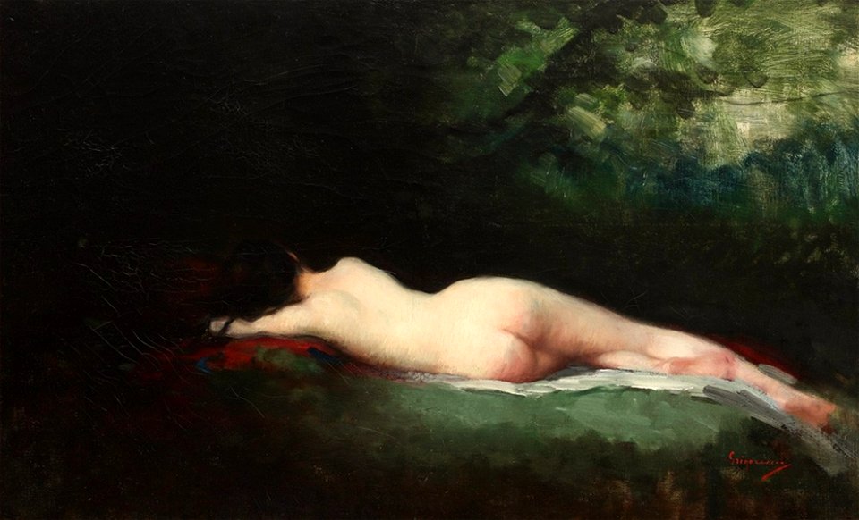 Nicolae Grigorescu - Nimfa dormind