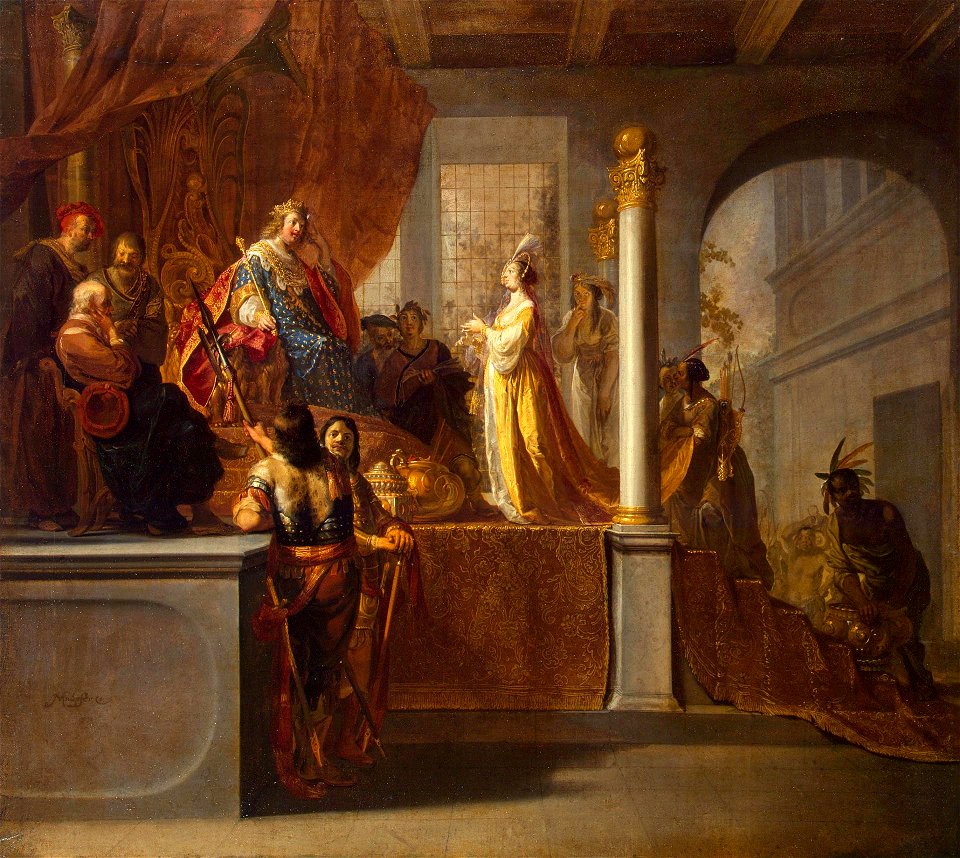 Nicolaes Knüpfer - Queen of Sheba before Solomon - WGA12218