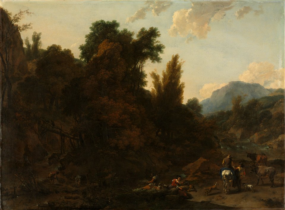 Nicolaes Berchem - Rush Gatherers - 1968.239 - Cleveland Museum of Art