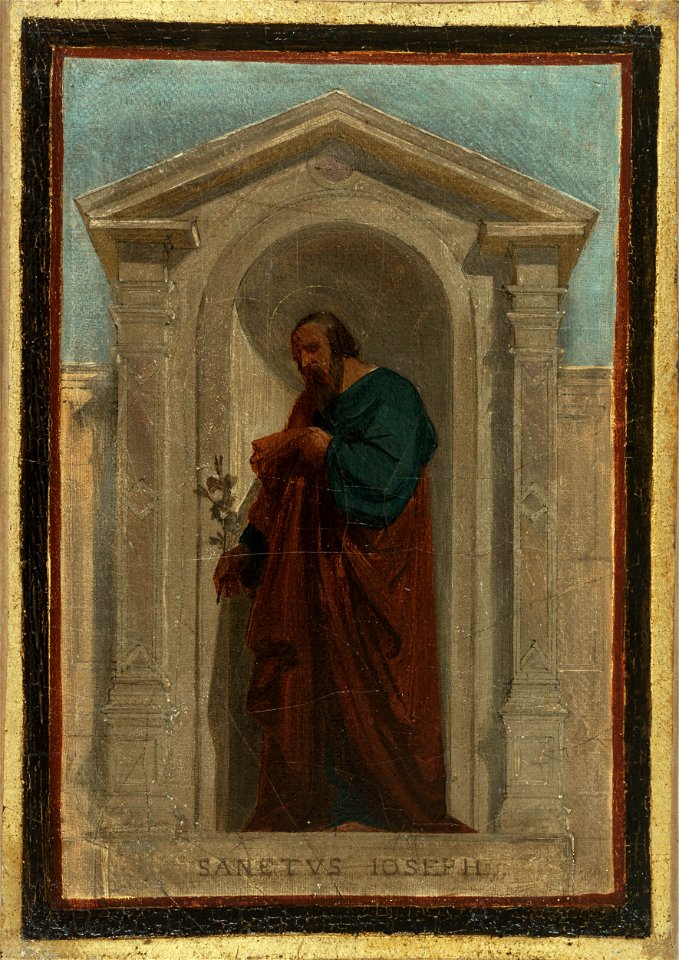 Nicolas Auguste Hesse - Esquisse pour l'église Notre-Dame-de-Bonne-Nouvelle , Saint Joseph - PDUT1875 - Musée des Beaux-Arts de la ville de Paris