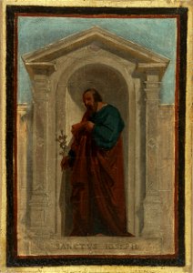 Nicolas Auguste Hesse - Esquisse pour l'église Notre-Dame-de-Bonne-Nouvelle , Saint Joseph - PDUT1875 - Musée des Beaux-Arts de la ville de Paris