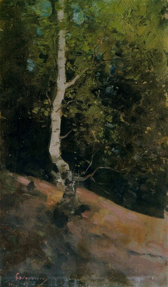 Nicolae Grigorescu - Colt de padure cu mesteascan