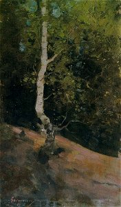 Nicolae Grigorescu - Colt de padure cu mesteascan