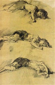 Nicolae Grigorescu - Studii pentru - Fetita dormind