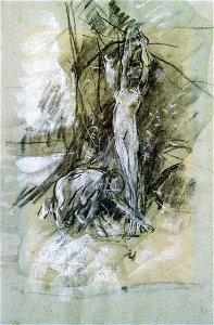 Nicolae Grigorescu - Studiu de compozitie - Culesul merelor