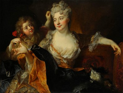 Nicolas de Largillière - Madre e Hija, c. 1712