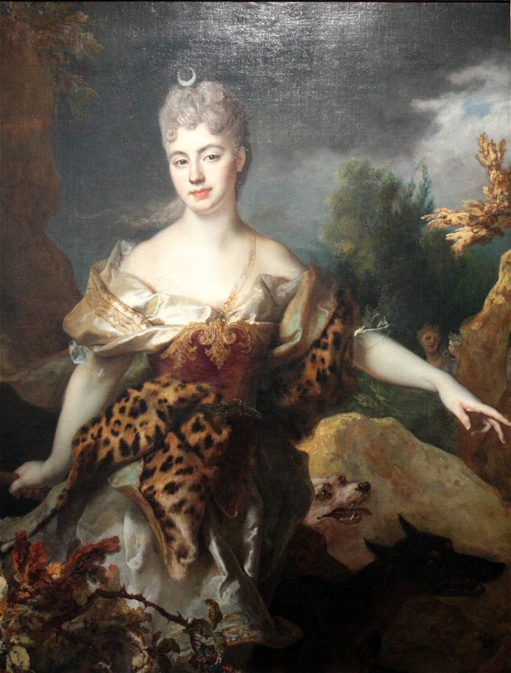 Nicolas de Largillière - Portrait de femme en Diane