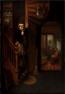 Nicolaes Maes - The Eavesdropping Man
