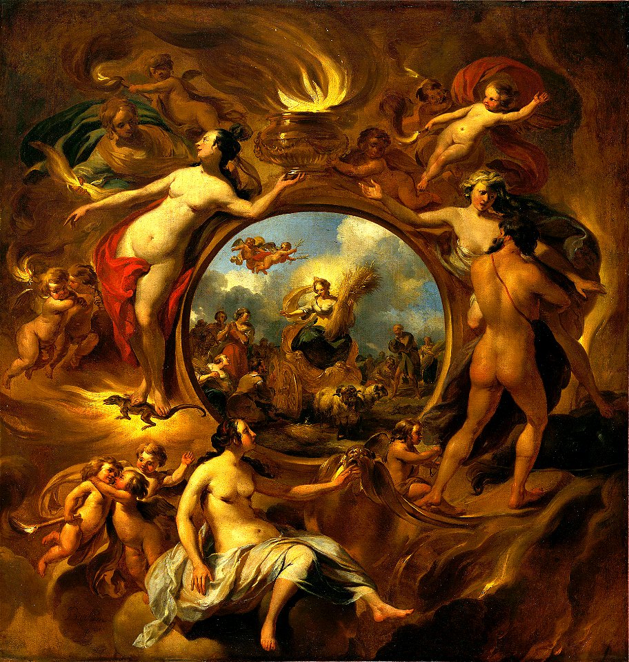Nicolaes Pietersz. Berchem, Allegorie op de zomer