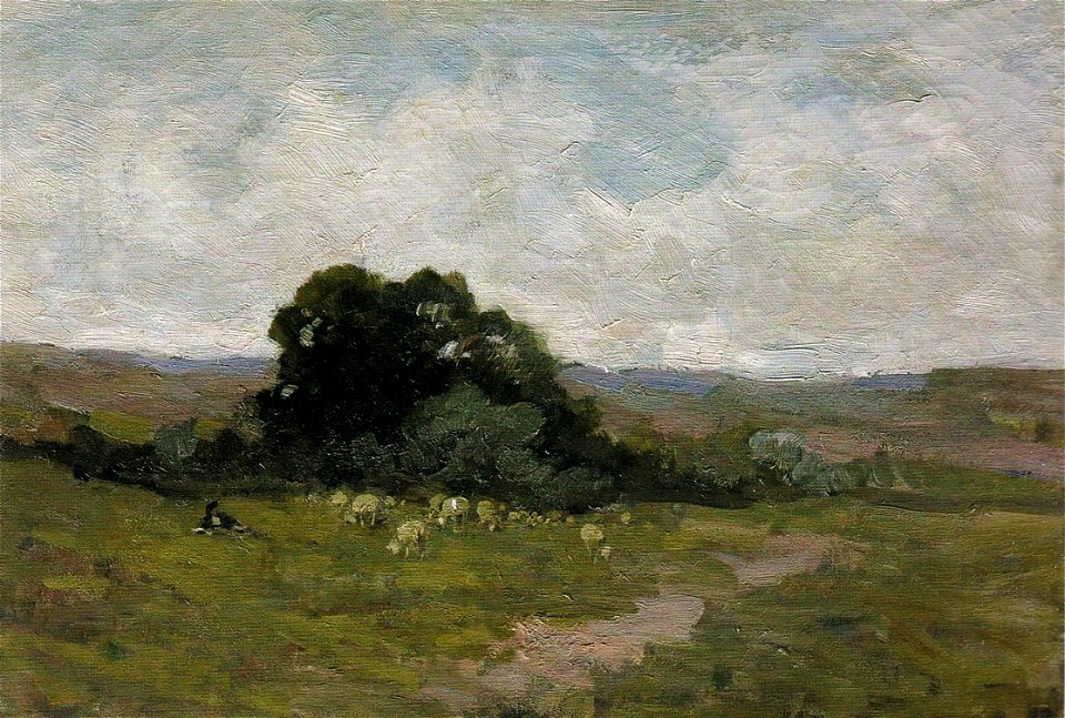 Nicolae Grigorescu - Peisaj cu turma