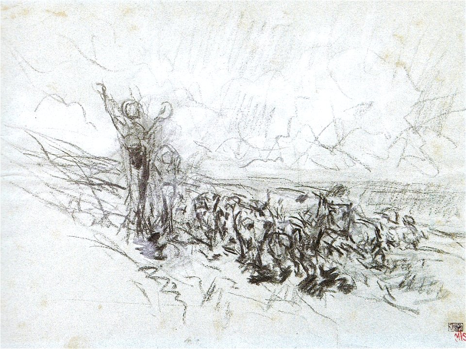 Nicolae Grigorescu - Studiu pentru - La pasune